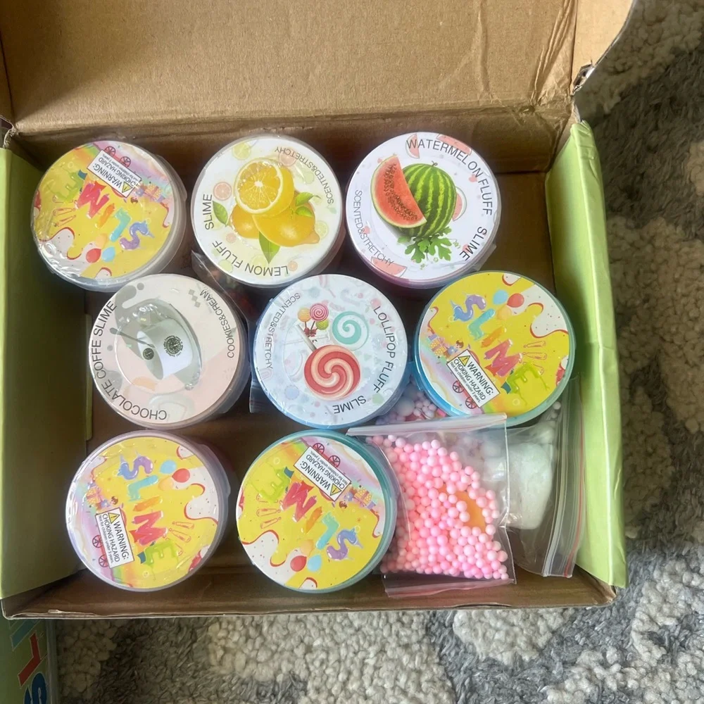DIY Slime Kit with Rainbow Colors
